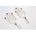 Handmade Women's Earrings 925 Sterling Silver garnet peridot amethyst Gem Stones